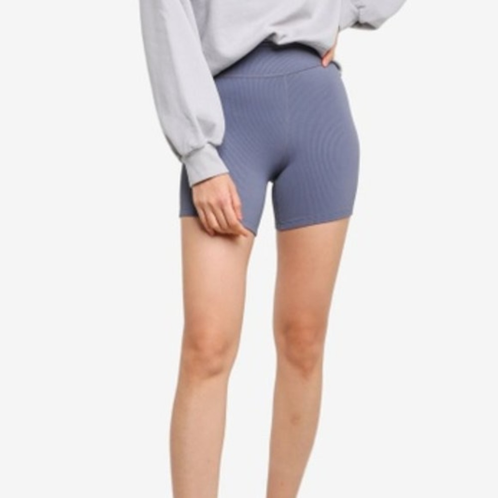 Abercrombie soft A&F ribbed biker shorts